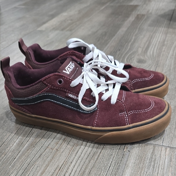 VANS Filmore Skater Casual Sneakers, Wine Black, Gum Sole, Size 8 - Picture 2 of 11